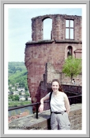 Suzanne at the Heidelberg Schloß.