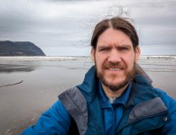 Paul on Beach in Seaside Oregon