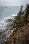 View of Tillamook Rock Lighthouse from Clatsop Loop Trail, Ecola State Park, Cannon Beach OR