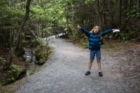 Kyle at Lost River Gorge in Woodstock, NH