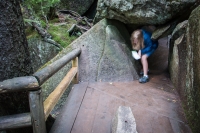 Kyle at Lost River Gorge in Woodstock, NH