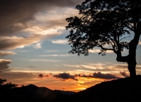 Sunset along the Kancamagus Highway