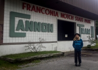 Kyle at Canon Moutain Tramway in Franconia Notch