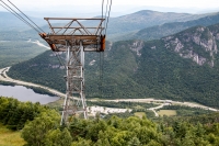 At the Canon Mountain Tramway in Franconia Notch
