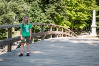 Kyle at the Old North Bridge at Minute Man National Historic Park in Lexington and Concord, MA