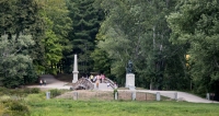 At the Old North Bridge at Minute Man National Historic Park in Lexington and Concord, MA