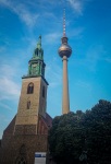 St. Mary's Church and Fernsehturm in Berlin