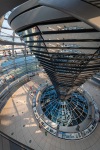 Inside the dome at the Reichstag building in Berlin