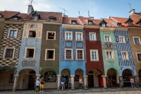 Craftsmans' houses in Town Square in PoznaÅ„, Poland