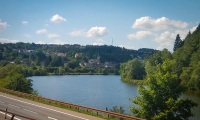 View from train from SaarbrÃ¼cken to Trier