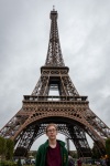 Eifel Tower from Champ du Mars park in Paris