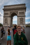 Kyle and Arc de triomphe in Paris