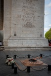 Eternal flame at the Arc de triomphe in Paris