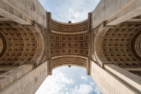 At the Arc de triomphe in Paris