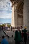 Kyle at the Arc de triomphe in Paris