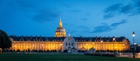 Invalides at night in Paris