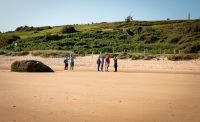 At Omaha Beach, Normandy