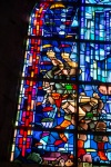 Inside Ã‰glise Notre-Dame-de-l'Assomption in Sainte-MÃ¨re-Ã‰glise, Normandy, France