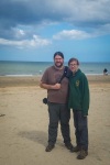 Kyle and Paul at Utah Beach in Normandy