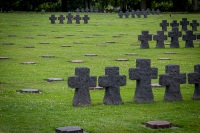 At La Cambe German War Cemetery, Normandy France