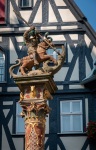 St. George's fountain in Rothenburg