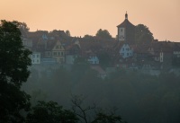 View of Rothenburg in morning