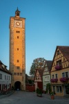 Burgtor in morning in Rothenburg