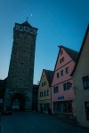 RÃ¶derturm at sunrise in Rothenburg