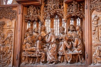 Holy Blood altarpiece of Tilman Riemenschneider in St. Jakobskirche in Rothenburg
