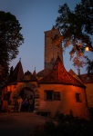 Burgtor at dusk in Rothenburg