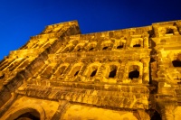 Porta Nigra at night in Trier