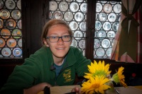 Kyle at Altes Haus restaurant in Bacharach