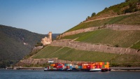 View of Ehrenfels Castle from Bingen