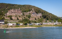 Reichenstein Castle in Trechtingshausen from Rhine Cruise
