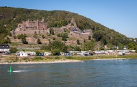 Reichenstein Castle in Trechtingshausen from Rhine Cruise