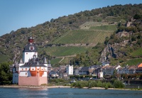 Burg Pfalzgrafenstein in Kaub from Rhine Cruise