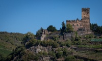 Burg Gutenfels in Kaub from Rhine Cruise