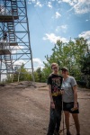 Suzanne and Kyke hiking Goodnow Mountain in Newcomb, NY