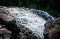 At Buttermilk Falls in Long Lake, NY