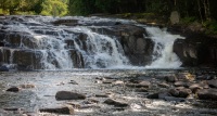 At Buttermilk Falls in Long Lake, NY