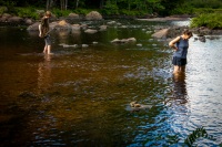 Kyle and Suzanne at Buttermilk Falls in Long Lake, NY
