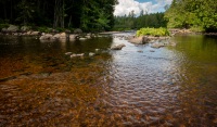 At Buttermilk Falls in Long Lake, NY