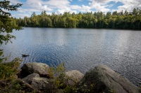 Hiking at the Adirondack Interpretive Center in Newcomb, NY