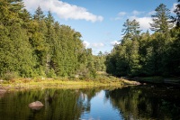 Hiking at the Adirondack Interpretive Center in Newcomb, NY