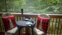 Breakfast at our cabin in Caroga NY