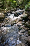 Hiking along the OK Slip Falls train in Indian Lake NY
