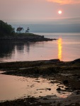 Sunrise at Curtis Island Light in Camden Maine