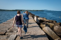 At the Rockland Breakwater
