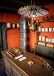 Tobacconist at Den Gamle By Open-Air Museum in Aarhus Denmark
