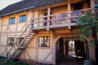At Den Gamle By Open-Air Museum in Aarhus Denmark